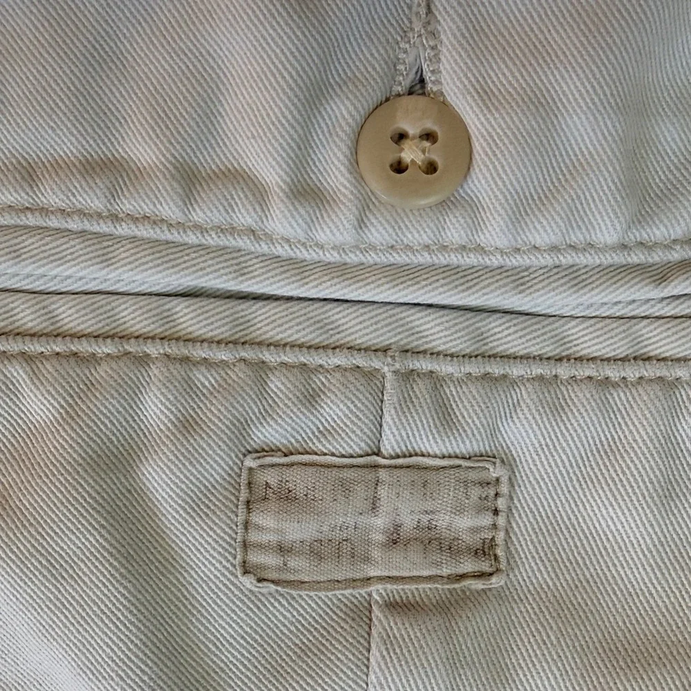 Vintage Polo Ralph Lauren Shorts Men 44 Khaki Pleated Front Cotton Chino Preppy‎